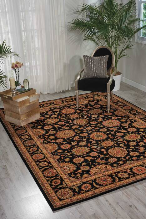 Nourison Living Treasures Black 76 X 96 Area Rug 805-100436 Image 3