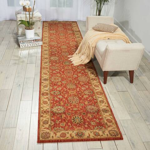 Nourison Living Treasures Red Runner 26 X 120 Area Rug 805-100439 Image 3