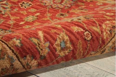 Nourison Living Treasures Red Round 510 X 510 Area Rug 805-100443 Image 2