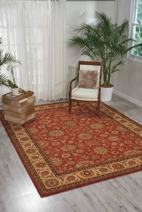 Nourison Living Treasures Red Round 510 X 510 Area Rug 805-100443 Image 3