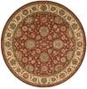 Nourison Living Treasures Red Round 510 X 510 Area Rug  805-100443 Thumb 0