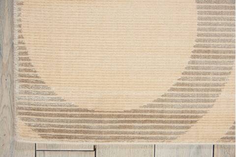 Nourison Luminance Beige 76 X 106 Area Rug 805-100452 Image 1