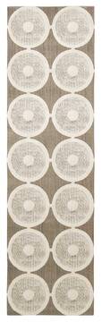 Nourison Luminance Beige Runner 6 to 9 ft Lucxelle Carpet 100454