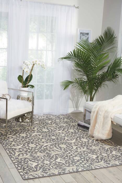 Nourison Luminance Grey 76 X 106 Area Rug 805-100507 Image 3