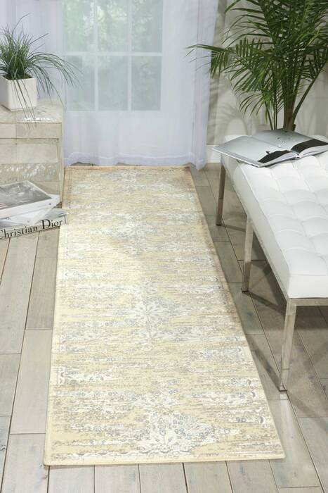 Nourison Luminance White Runner 23 X 80 Area Rug 805-100514 Image 3
