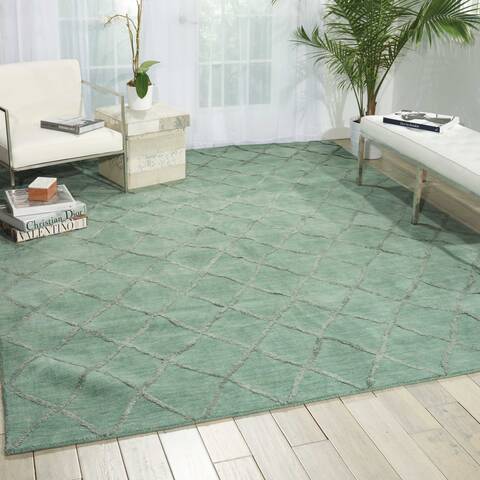 Nourison Lunette Blue 80 X 100 Area Rug 805-100535 Image 3