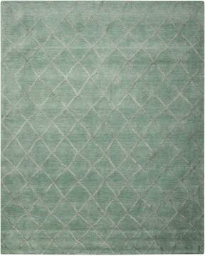 Nourison Lunette Blue Rectangle 8x10 ft Wool Carpet 100535