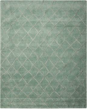 Nourison Lunette Blue Rectangle 8x10 ft Wool Carpet 100535