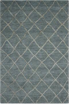 Nourison Lunette Blue Rectangle 8x10 ft Wool Carpet 100537