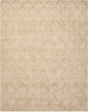 Nourison Lunette Beige Rectangle 8x10 ft Wool Carpet 100539