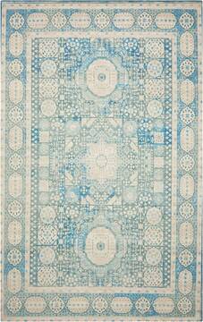 Nourison Madera Blue Rectangle 4x6 ft Polyester Carpet 100552