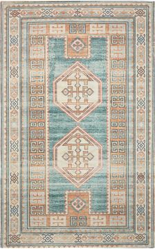 Nourison MADERA Green Rectangle 4x6 ft polyester Carpet 100556