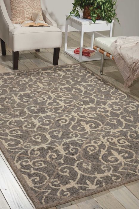 Nourison MARINA Grey 50 X 76 Area Rug 99446199287 805-100565 Image 1