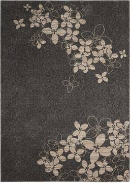 Nourison Maxell Grey Rectangle 5x7 ft Polyester Carpet 100581