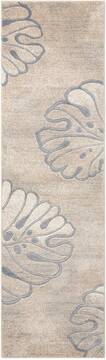 Nourison Maxell Beige Runner 6 to 9 ft Polyester Carpet 100589