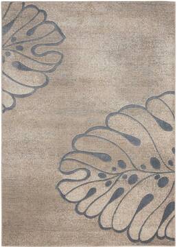 Nourison Maxell Beige Rectangle 5x7 ft Polyester Carpet 100591