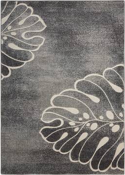Nourison Maxell Grey Rectangle 5x7 ft Polyester Carpet 100596