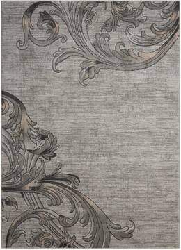 Nourison Maxell Grey Rectangle 5x7 ft Polyester Carpet 100601