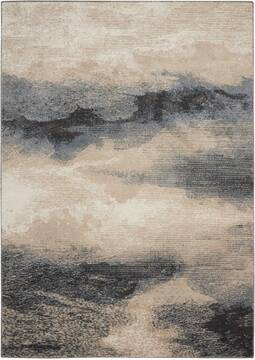 Nourison Maxell Grey Rectangle 9x13 ft Polyester Carpet 100614