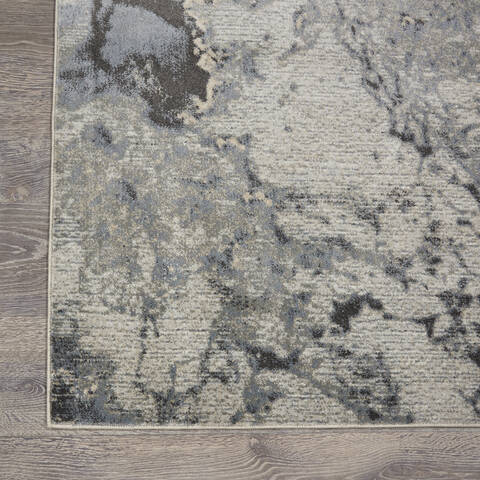Nourison Maxell Grey 710 X 106 Area Rug 805-100623 Image 1