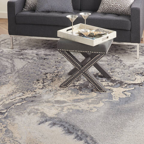 Nourison Maxell Grey 710 X 106 Area Rug 805-100623 Image 4