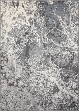 Nourison Maxell Grey Rectangle 5x7 ft Polyester Carpet 100642