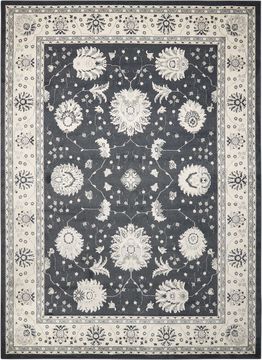 Nourison MAYMANA Grey Rectangle 8x11 ft polypropylene Carpet 100657