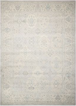 Nourison MAYMANA Grey Rectangle 4x6 ft polypropylene Carpet 100670