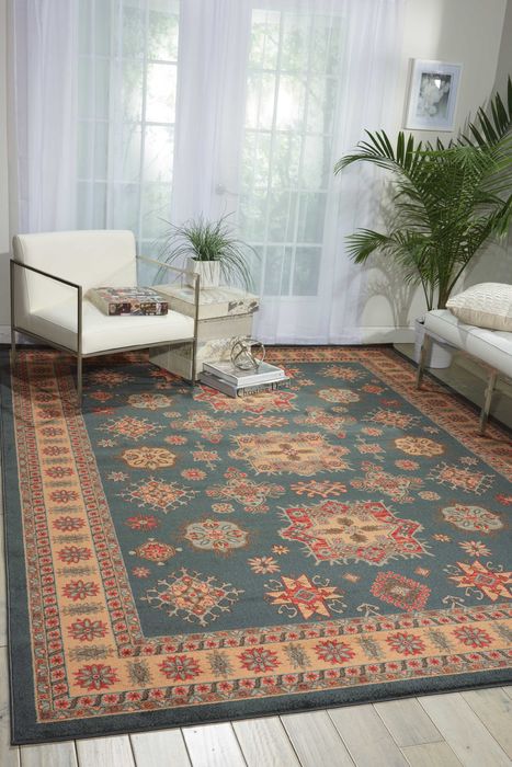Nourison MAYMANA Blue 710 X 1010 Area Rug 99446281456 805-100707 Image 1