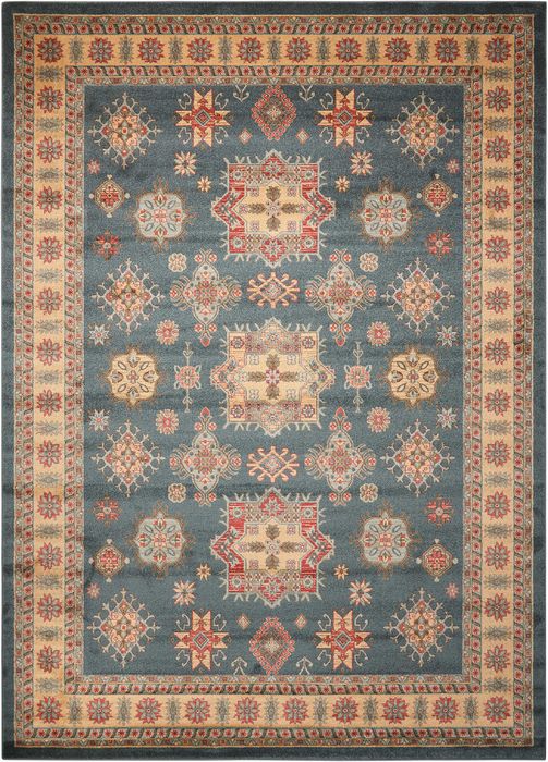 Nourison MAYMANA Blue 710 X 1010 Area Rug 99446281456 805-100707 Image 0