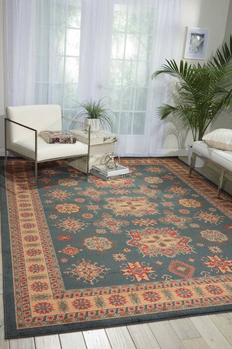 Nourison Maymana Blue 93 X 129 Area Rug 805-100708 Image 3