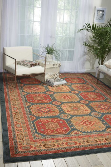 Nourison MAYMANA Blue 710 X 1010 Area Rug 99446281548 805-100712 Image 1