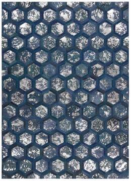 Nourison City Chic Blue 5'3" X 7'5" Area Rug  805-100761