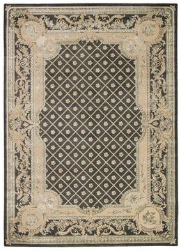 Nourison Platine Grey Rectangle 3x5 ft Lucxelle Carpet 100775