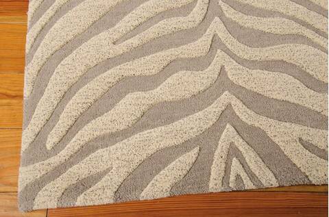 Nourison Zambiana Grey 80 X 106 Area Rug 805-100797 Image 1