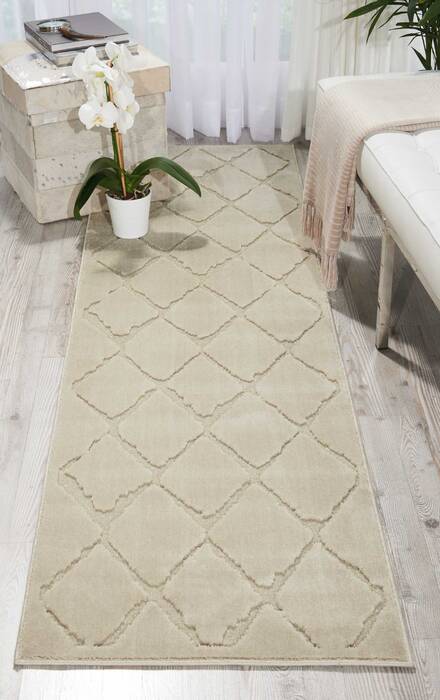 Nourison Gleam Beige Runner 22 X 76 Area Rug 805-100876 Image 3