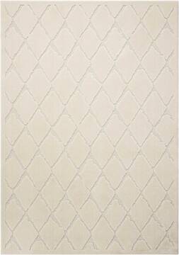 Nourison Gleam Beige Rectangle 5x7 ft Polyester Carpet 100878