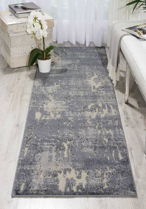 Nourison Gleam Grey Runner 22 X 76 Area Rug 805-100886 Image 3