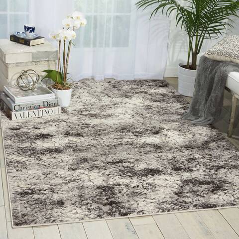 Nourison Gleam Grey 710 X 106 Area Rug 805-100894 Image 3