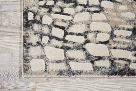 Nourison Gleam Beige Runner 22 X 76 Area Rug 805-100901 Image 1