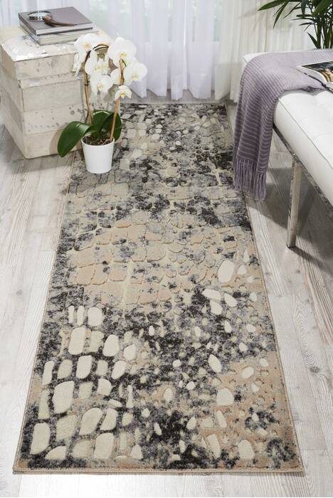 Nourison Gleam Beige Runner 22 X 76 Area Rug 805-100901 Image 3