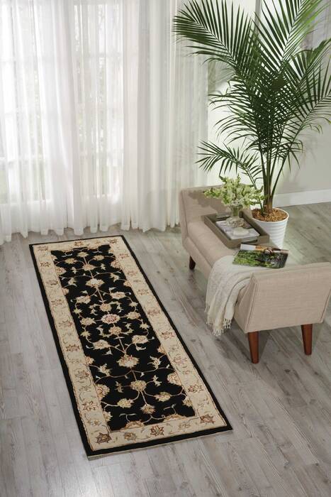 Nourison Serenade Black Runner 23 X 76 Area Rug 805-100931 Image 3