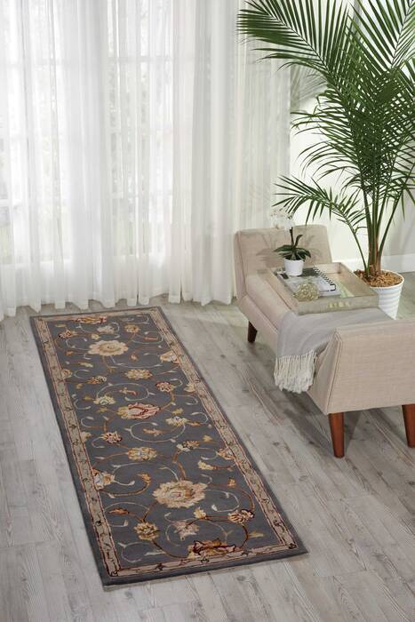 Nourison Serenade Grey Runner 23 X 76 Area Rug 805-100956 Image 3