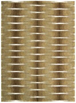 Nourison Moda Beige Rectangle 4x6 ft Wool Carpet 100990