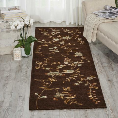 Nourison MODERN ELEGANCE Brown Runner 23 X 80 Area Rug 99446044686 805-101018 Image 1