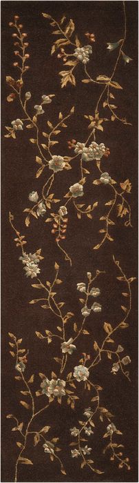 Nourison MODERN ELEGANCE Brown Runner 23 X 80 Area Rug 99446044686 805-101018 Image 0
