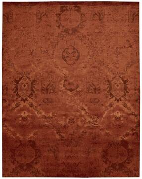 Nourison Nightfall Red Rectangle 8x11 ft Lucxelle Carpet 101134