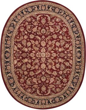 Nourison Nourison 2000 Red Oval 7'6" X 9'6" Area Rug  805-101166