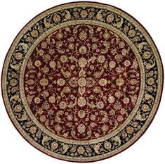 Nourison Nourison 2000 Red Round 7 to 8 ft Wool Carpet 101168