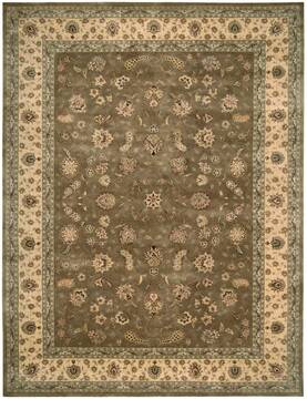 Nourison Nourison 2000 Green Rectangle 12x15 ft Wool Carpet 101172